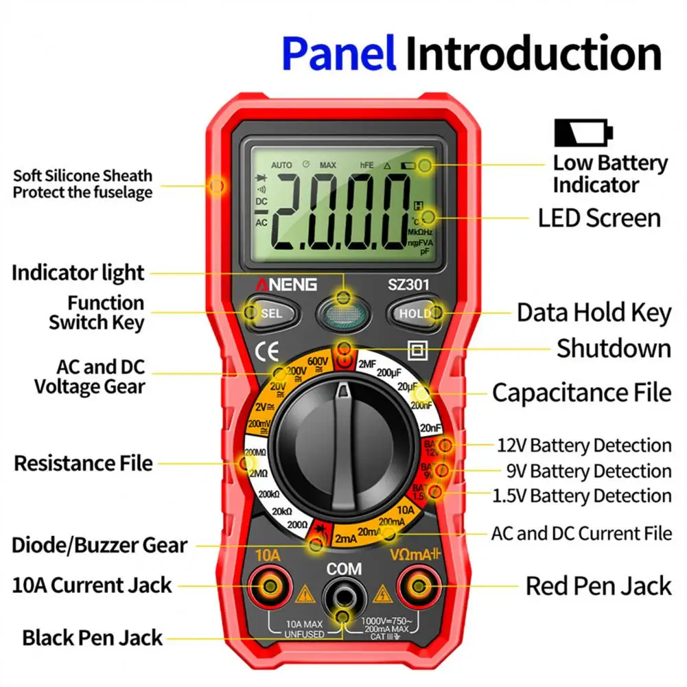 Aneng Sz Professional Digital Multi Meter Price In Sri Lanka